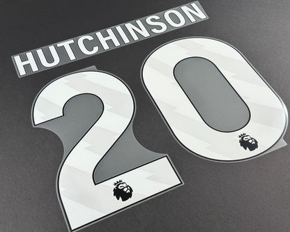 IPSWICH TOWN FC 24 - 25 HUTCHINSON 20 OFFICIAL AVERY DENNISON WHITE PLAYER SIZE