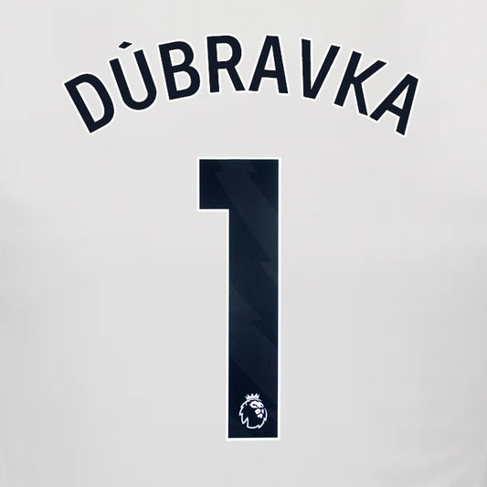 2024 2025 NEWCASTLE DUBRAVKA 1 OFFICIAL BLACK HOME PLAYER SIZE NAME SET