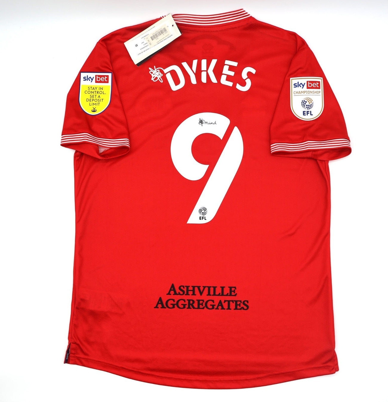 BNWT 2020 2021 QPR AWAY SHIRT ERREA DYKES 9 MEN'S MEDIUM