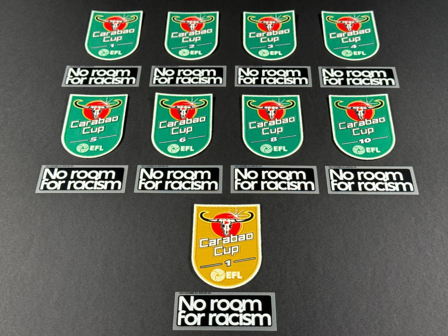 2025 2026 OFFICIAL PLAYER SIZE EFL CARABAO CUP WINNERS + NO ROOM SLEEVE PATCHES