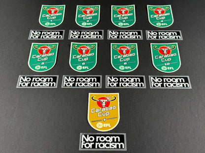 2025 2026 OFFICIAL PLAYER SIZE EFL CARABAO CUP WINNERS + NO ROOM SLEEVE PATCHES