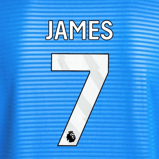 2025 2026 OFFICIAL LEEDS UNITED JAMES 7 WHITE AWAY PLAYER SIZE NAMESET