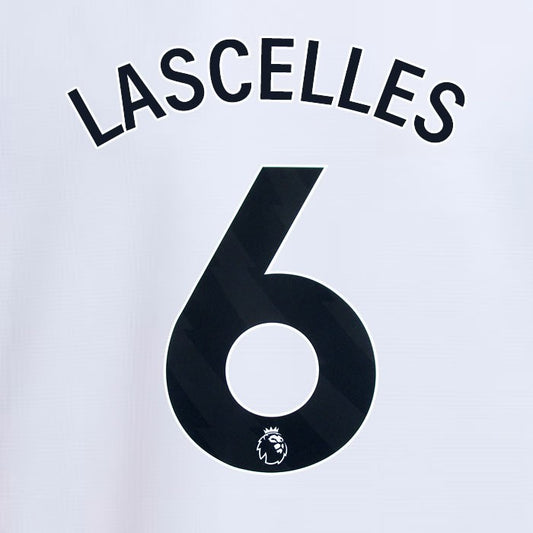 2024 2025 NEWCASTLE LASCELLES 6 OFFICIAL BLACK 3RD PLAYER SIZE NAME SET