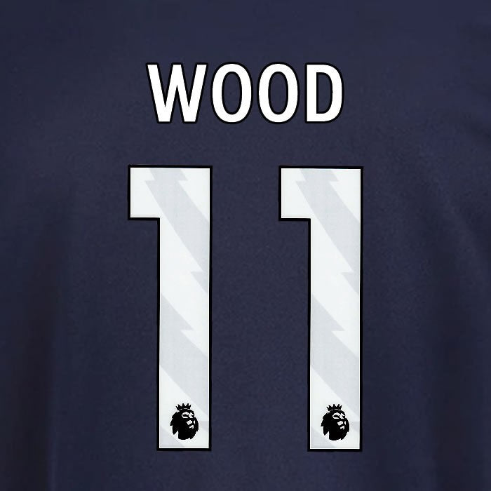 2025 2026 OFFICIAL NOTTINGHAM WOOD 11 WHITE 3RD PLAYER SIZE NAMESET