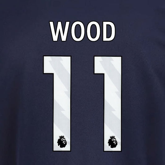 2025 2026 OFFICIAL NOTTINGHAM WOOD 11 WHITE 3RD PLAYER SIZE NAMESET