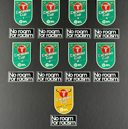 2025 2026 OFFICIAL PLAYER SIZE EFL CARABAO CUP WINNERS + NO ROOM SLEEVE PATCHES