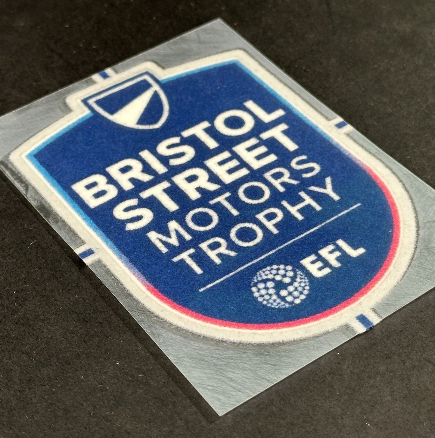 2024 EFL BRISTOL STREET MOTORS TROPHY OFFICIAL FELT FLOCK SLEEVE PATCH 100MM