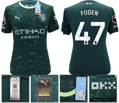 BNWT 2025 2026 MAN CITY PUMA 4TH FODEN 47 FOOTBALL SHIRT