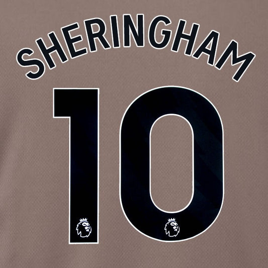 SPURS 2023 2024 SHERINGHAM 10 BLACK 3RD PLAYER SIZE NAME SET