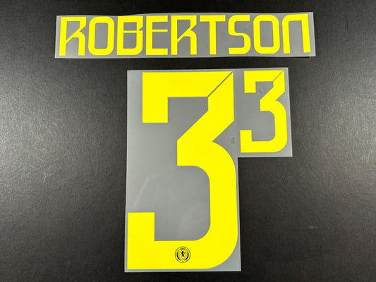 SCOTLAND 2024-2025 OFFICIAL SPORTING ID ROBERTSON 3 HOME PLAYER SIZE NAME SET