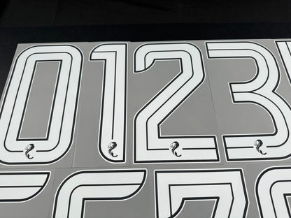 2024 2025 OFFICIAL ELMS UK SCOTTISH SPFL WHITE PLAYER SIZE SHIRT NUMBERS