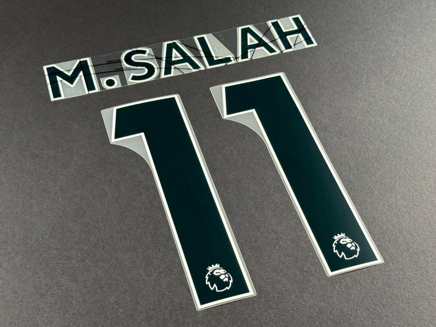 LIVERPOOL 2021 2022 M. SALAH 11 OFFICIAL AVERY BLACK PLAYER SIZE NAME SET