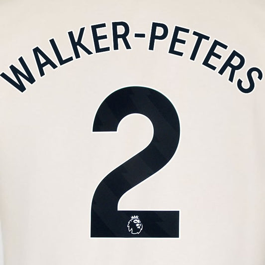 2025 2026 WEST HAM WALKER PETERS 2 OFFICIAL BLACK AWAY PLAYER SIZE NAMESET