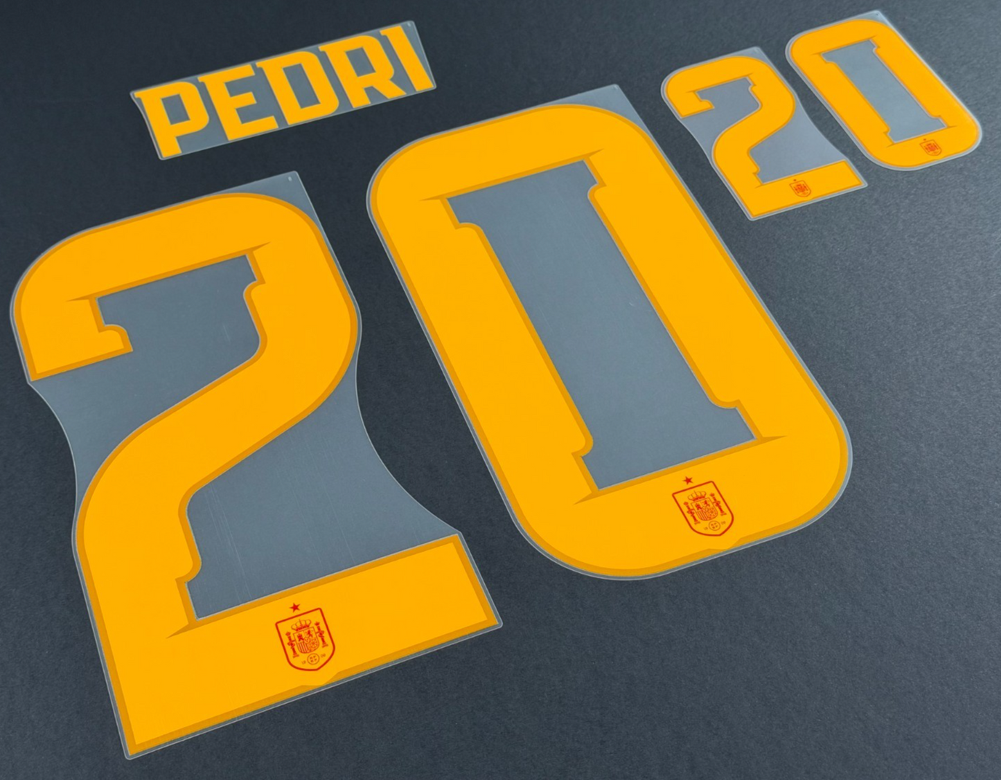SPAIN 2026 (WC) OFFICIAL AVERY DENNISON PEDRI 20 HOME PLAYER SIZE NAMESET