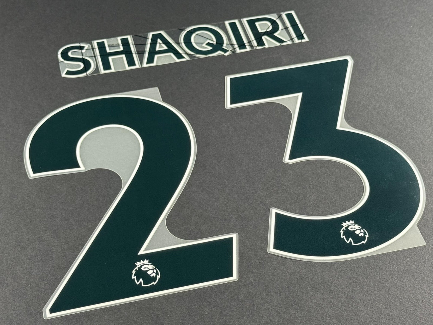 LIVERPOOL 2021 2022 SHAQIRI 23 OFFICIAL AVERY BLACK PLAYER SIZE NAME SET