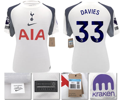 BNWT 2025 2026 TOTTENHAM NIKE HOME DAVIES 33 FOOTBALL SHIRT MEN'S