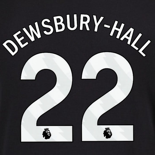 2025 2026 EVERTON DEWSBURY HALL 22 OFFICIAL WHITE 3RD PLAYER SIZE NAMESET