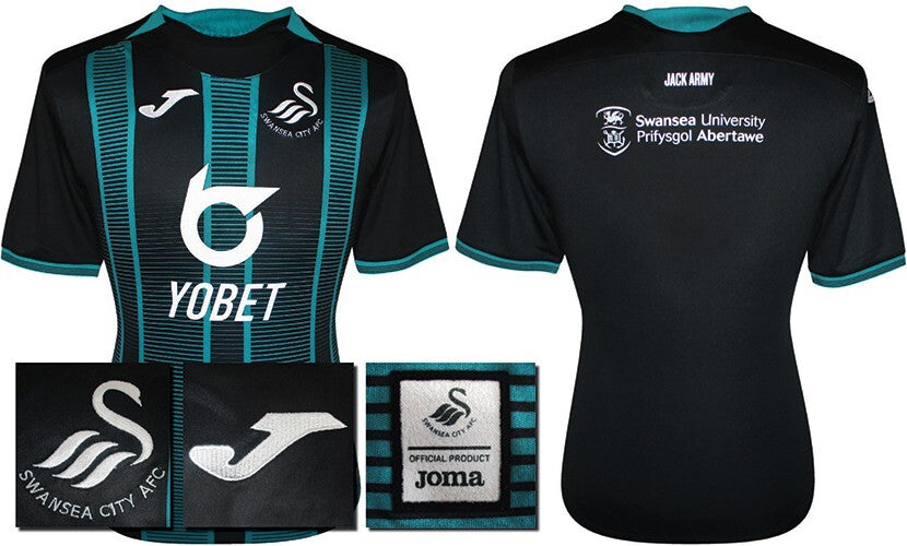 BNWT 2019 2020 SWANSEA CITY AWAY JOMA FOOTBALL SHIRT MEN'S MEDIUM
