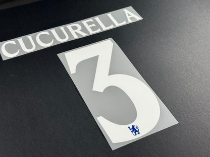 2025 2026 OFFICIAL CHELSEA CUCURELLA 3 HOME CUP PRINT PLAYER SIZE NAMESET