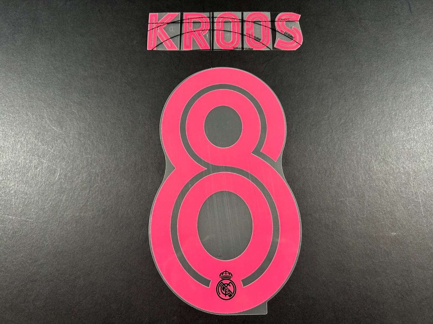 2020 2021 AVERY DENNISON REAL MADRID KROOS 8 3RD PINK PLAYER SIZE NAMESET