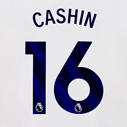 2025 2026 OFFICIAL BRIGHTON CASHIN 16 HOME BLUE PLAYER SIZE NAMESET