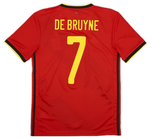 BNWT 2020 2021 BELGIUM HOME ADIDAS FOOTBALL SHIRT DE BRUYNE 7 MEN'S MEDIUM