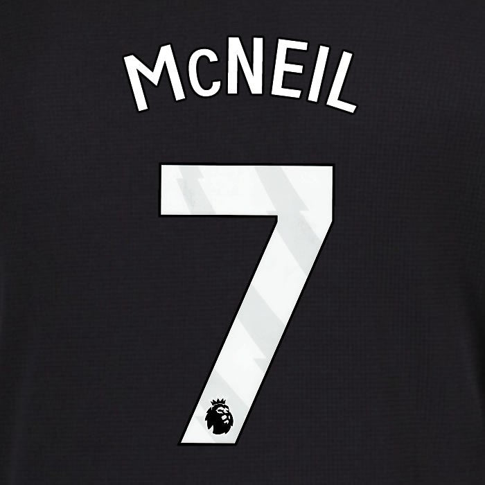 2025 2026 EVERTON McNEIL 7 OFFICIAL WHITE 3RD PLAYER SIZE NAMESET