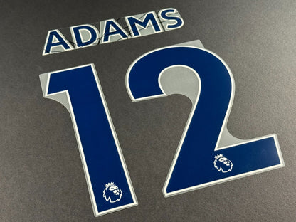 LEEDS UNITED 2022 2023 ADAMS 12 OFFICIAL AVERY BLUE PLAYER SIZE NAME SET
