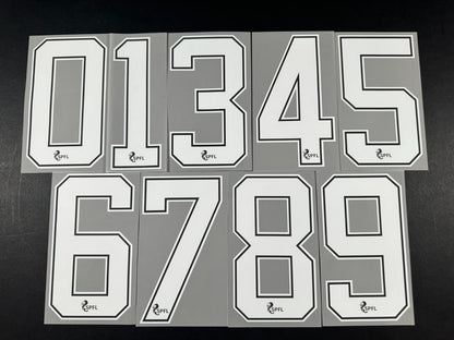 2020 2023 OFFICIAL ELMS UK SCOTTISH SPFL WHITE KIDS SIZE SHIRT NUMBERS