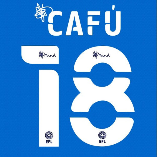 NOTTINGHAM 2020 2021 OFFICIAL CAFU 18 AWAY PLAYER SIZE NAME SET