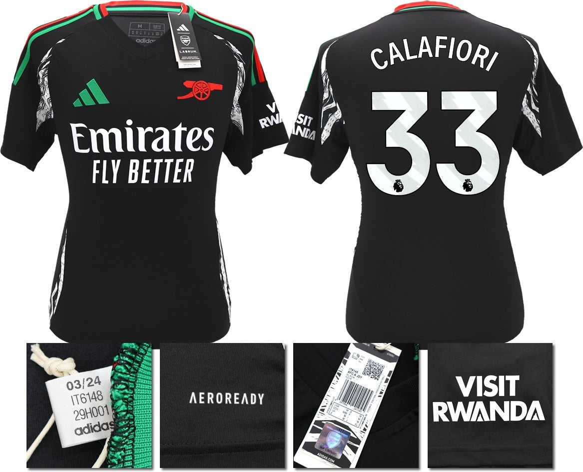 BNWT 2024/2025 ARSENAL F.C. ADIDAS AWAY SHIRT CALAFIORI 33