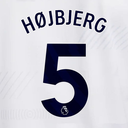 TOTTENHAM 2023/2024 HOJBJERG 5 AVERY DENNISON BLUE PLAYER SIZE NAME SET
