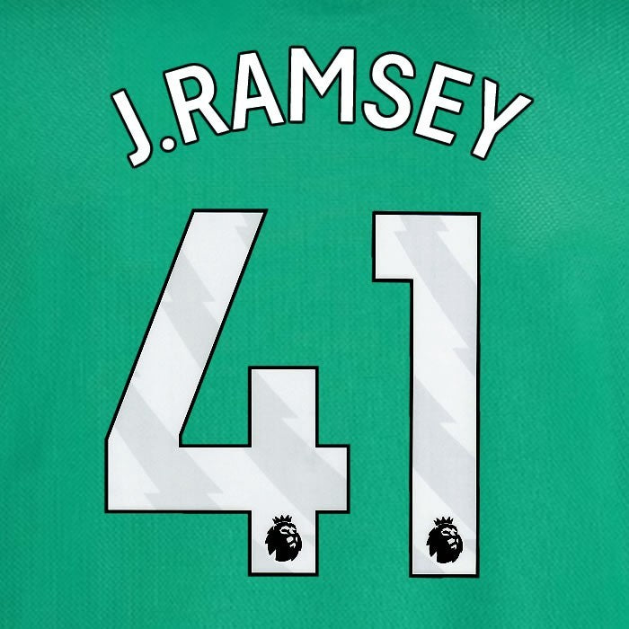 2025 2026 NEWCASTLE J RAMSEY 41 OFFICIAL WHITE AWAY  PLAYER SIZE NAME SET