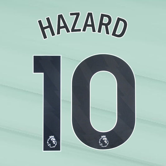 2023 2024 OFFICIAL CHELSEA HAZARD 10 BLACK 3RD PLAYER SIZE NAMESET