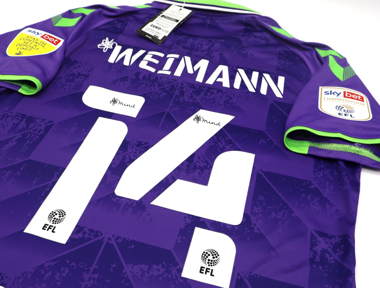 BNWT 2020 2021 HUMMEL BRISTOL CITY AWAY SHIRT WEIMANN 14 + PATCHES MEN'S MEDIUM