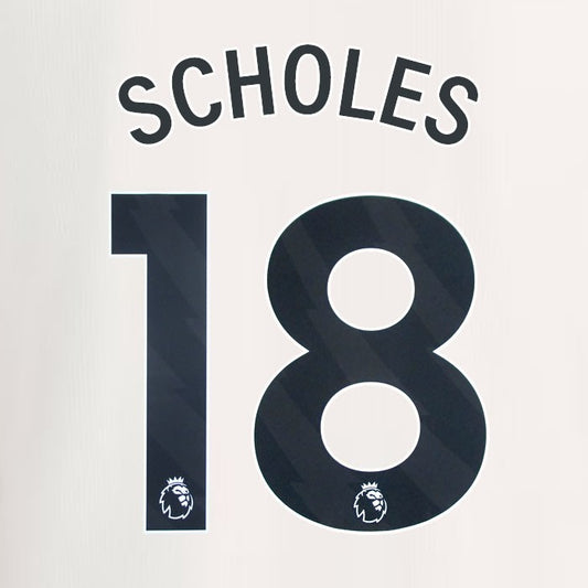 2023 2024 MANCHESTER UNITED SCHOLES 18 3rd BLACK PLAYER SIZE NAMESET