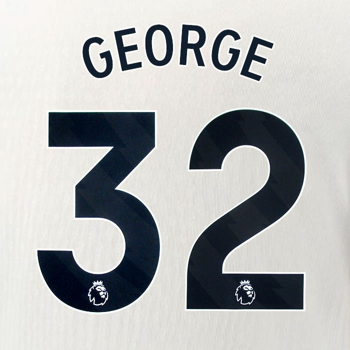 2025 2026 OFFICIAL CHELSEA GEORGE 32 BLACK AWAY PLAYER SIZE NAMESET