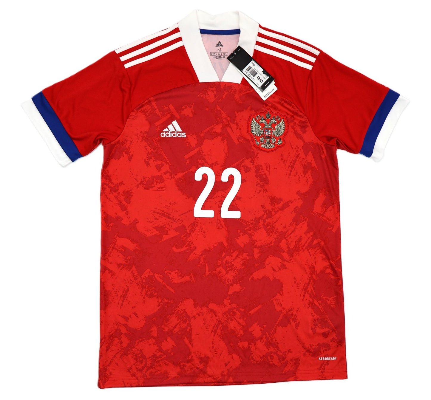 BNWT RUSSIA ADIDAS HOME 2020 2021 DZYUBA 22 SHIRT MENS MEDIUM