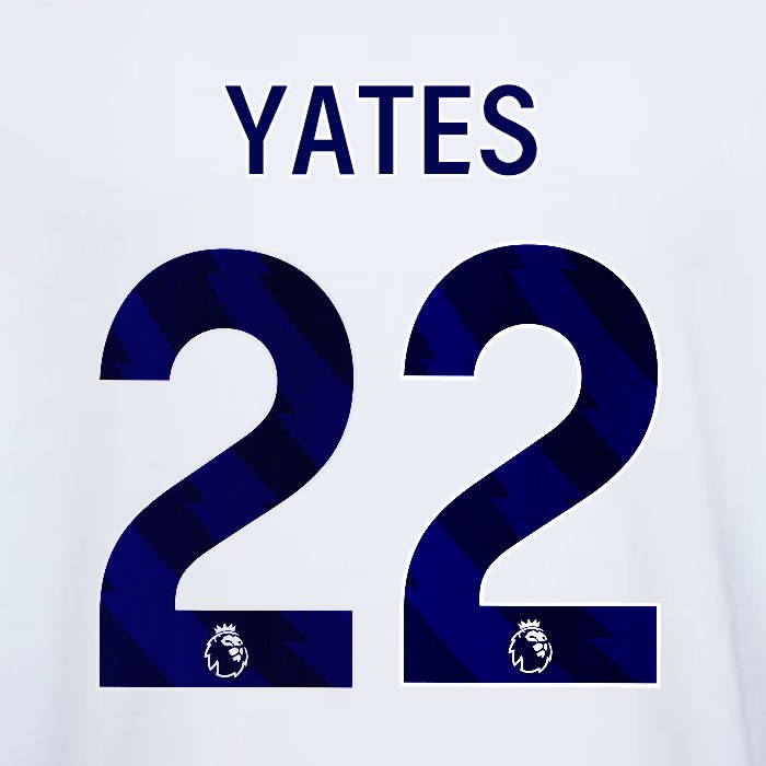 2023 2024 OFFICIAL NOTTINGHAM YATES 22 BLUE AWAY PLAYER SIZE NAMESET