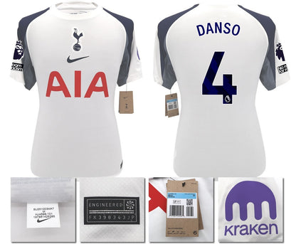 BNWT 2025 2026 TOTTENHAM NIKE HOME DANSO 4 + PATCHES SHIRT MEN'S