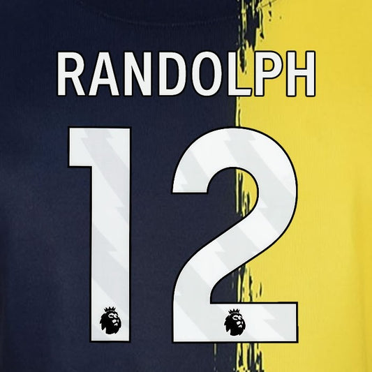 2023 2024 BOURNEMOUTH RANDOLPH 12 WHITE 3rd PLAYER SIZE NAME SET