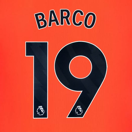 2023 2024 BRIGHTON BARCO 19 OFFICIAL BLACK 3RD PLAYER SIZE NAME SET
