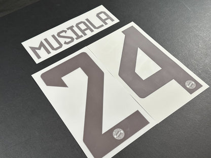 2024 2025 OFFICIAL BAYERN MUNICH MUSIALA 24 HOME DARK RED PLAYER SIZE NAMESET
