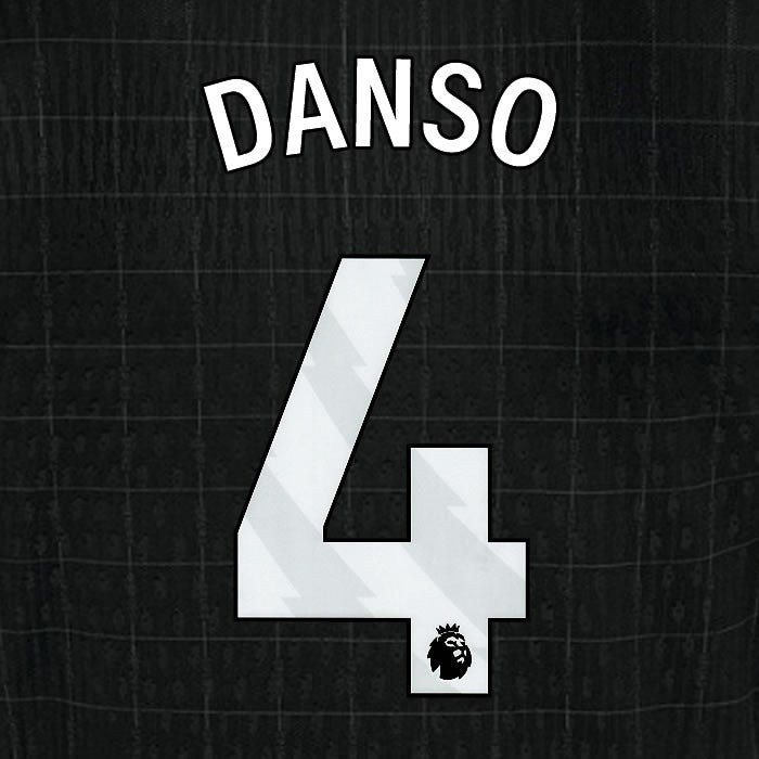 2025 2026 TOTTENHAM DANSO 4 WHITE AWAY PLAYER SIZE NAME SET