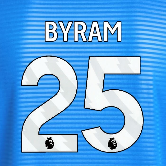 2025 2026 OFFICIAL LEEDS UNITED BYRAM 25 WHITE AWAY PLAYER SIZE NAMESET