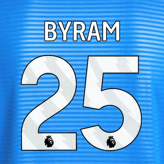2025 2026 OFFICIAL LEEDS UNITED BYRAM 25 WHITE AWAY PLAYER SIZE NAMESET