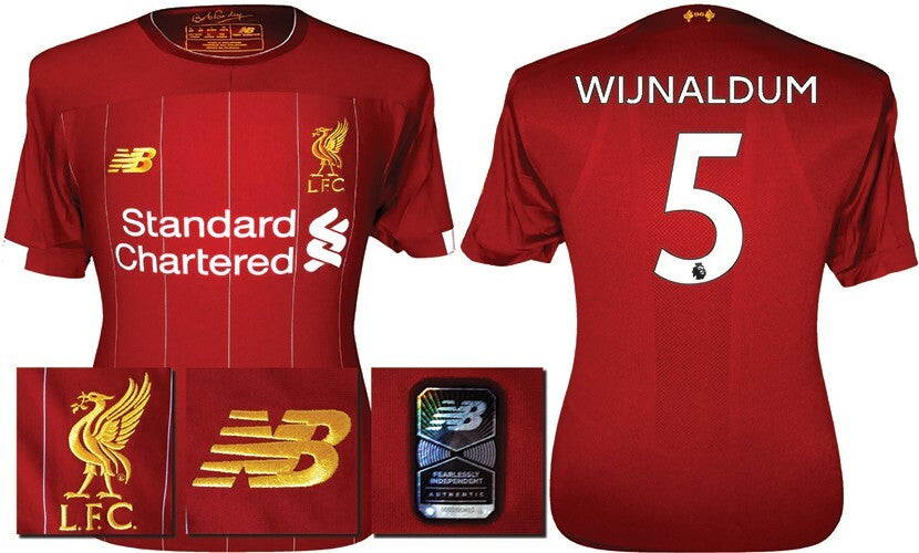 BNWT 2019 2020 NEW BALANCE LIVERPOOL HOME SHIRT WIJNALDUM 5 MENS