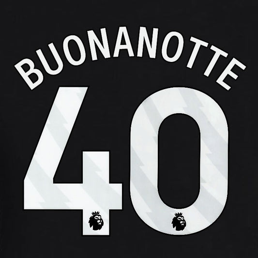 2023 2024 BRIGHTON BUONANOTTE 40 OFFICIAL WHITE AWAY PLAYER SIZE NAME SET