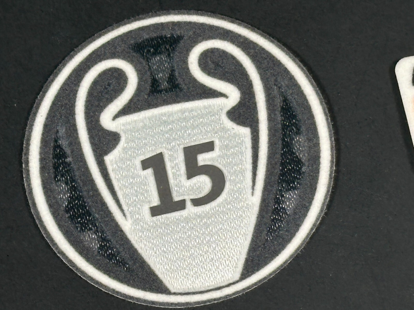 REAL MADRID 15 X  SLEEVE PATCH + PLAYER ISSUE UEFA FOUNDATION PATCH OFFICIAL