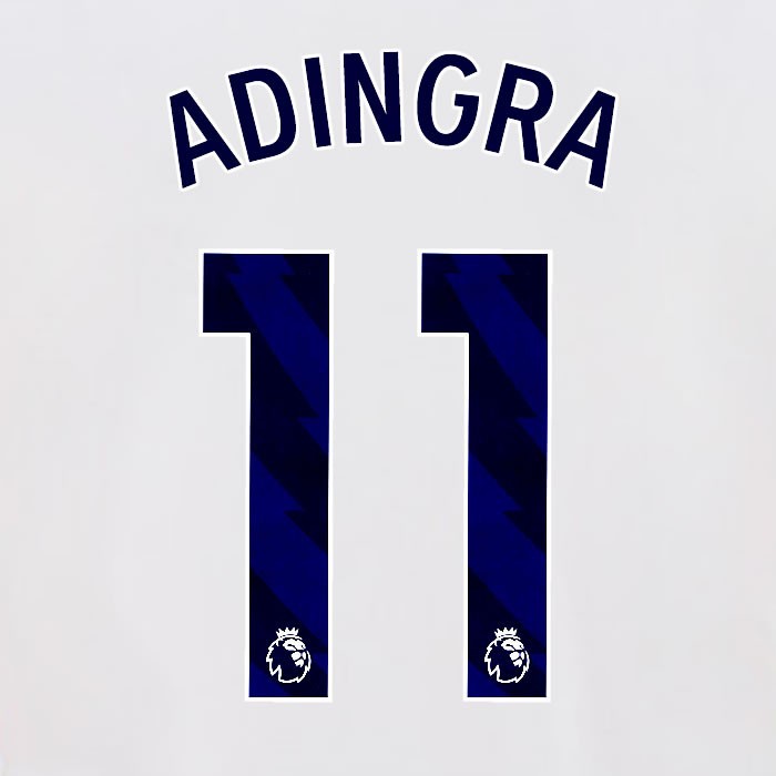 2024 2025 OFFICIAL BRIGHTON ESTUPINAN 30 HOME BLUE PLAYER SIZE NAMESET